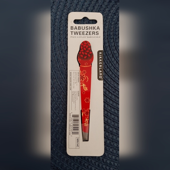 Brand New Kikkerland Red & Yellow Babushka Tweezers - Picture 2 of 2